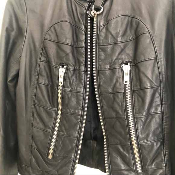 Marc Jacobs Quilted Leather Moto Jacket L - Picture 4 of 8